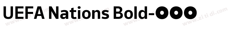 UEFA Nations Bold字体转换